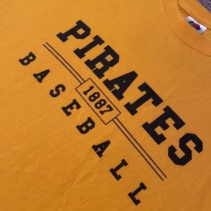 Pittsburgh Pirates 1887 Baseball Gold & Black Tee